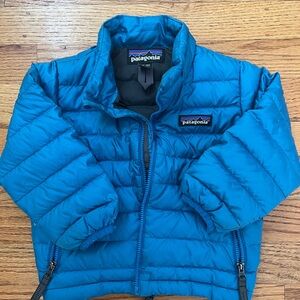 Patagonia Kids Teal Blue Puffer Jacket